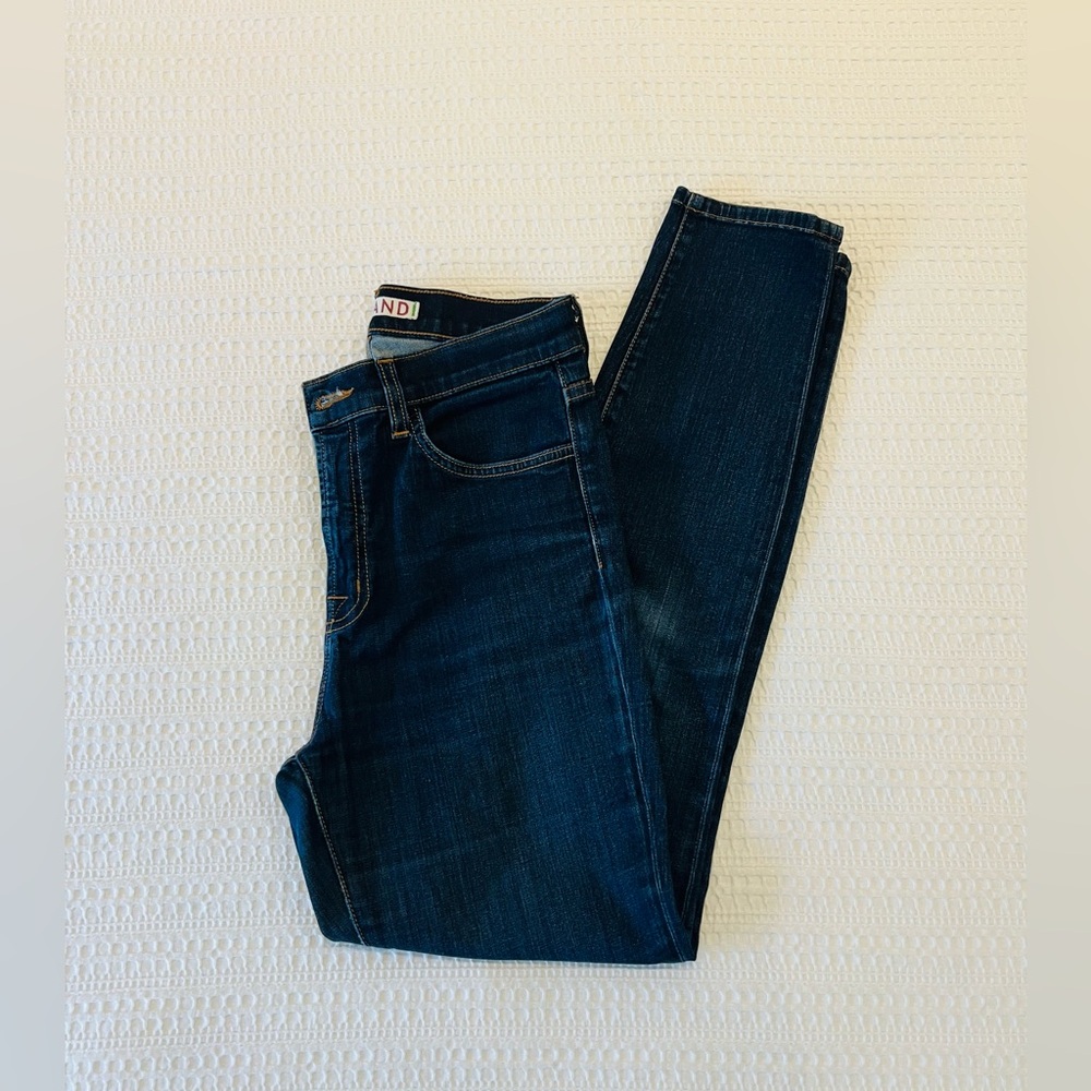 J Brand Blue Skinny High-Waisted Jeans